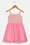 Toddlers Girl Crochet Dress, Pink - 2