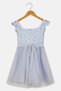 Toddlers Girl Embroidered Dress, Lavender - 3