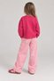 Fuchsia Flower Patterned Children's Seasonal T-Shirt - 4