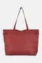 Women Brand Logo Tote Bag, Burgundy - 4
