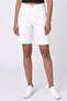 Women Solid Denim Shorts, White