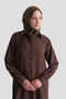 Lase Embroidery Detailed Tunic Brown - 2