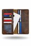 Alba - Genuine Leather Wallet with Phone Compartment - with Magnet and Hand Strap, Unisex 18.5 cm X 9cm