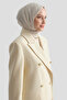 Double-Breasted Coat Ecru - 6