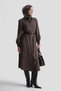 Tunic Dress with Metal Accessories Brown - 4