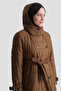 Hooded Quilted Coat Orange - 5
