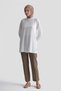Chiffon Detailed Tunic Ecru - 2