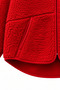 4984 Women's Zippered Front Pocket Stand Collar Fleece Sweatshirt Red - 4
