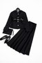 Pocket Detailed Skirt Suit - Black