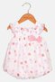 Toddlers Girl Strawberry Print Bodysuit, Pink - 2