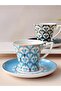Porcelain Turkish Coffee Cup Set for 2 People 4 Pieces Lumia - 3