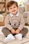 Baby Boy 3-Piece Winter Set Combination Sweatshirt Shirt Pants - 2