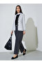 Grey Checked Buttoned Casual Blazer - 2