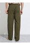 Men Olive Checkered Straight Pyjama - 4
