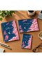 Pink Moon Themed 3-Piece Non-Timed Planning Set A5 Metal Spiral Bound Cardboard Cover Pink Moon Themed 3-Piece Planning Set