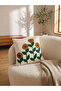 1-Piece Embroidered Square Cushion Cover 18x18inches, Cotton