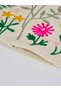 1-Piece Embroidered Square Cushion Cover 18x18inches, Cotton - 4
