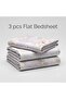 Luxury 3-Piece Turkish Satin Cotton Bedsheet Set – King Size | Ultra Soft, Breathable & Wrinkle-Resistant | Elegant Collection Bedding with 2 Pillowcases (Light Pink Floral, King (U.K. Standard)) - 4