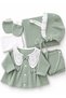 100% Cotton 10-Piece Newborn Baby Girl Hospital Discharge Bodysuit Set with Baby Collar and Blanket - 5