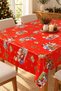 Christmas Patterned Pvc Oilcloth Tablecloth – Christmas Themed, Wipeable, Waterproof New Year Table Cover