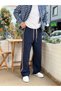 Baggy Fit Tracksuit with Ethnic Stripe Pattern on the Side, Navy Blue 5136 - 5