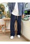 Baggy Fit Tracksuit with Ethnic Stripe Pattern on the Side, Navy Blue 5136