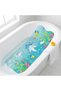 Baby Bath Mat for Kids, Extra Long 40 x 16 Inch Non Slip Bathtub Mat with Cartoon Pattern, Strong Suction Cups, Drain Holes & Machine Washable Shower Safety Mat (Sea World)