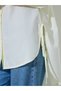 Oversized High-Low Hem Shirt with Tie Detail - 3
