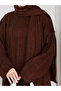 Women's Knitted Tricot Suit with Tie-Up Hairband and Pants - 3
