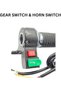 Electric Bike Throttle Accelerator Set with 3-Speed Gear Switch & Horn Button | Hand Grip Set with 3 Connectors | Universal Twist Throttle for E-Bikes & Electric Scooters - 6