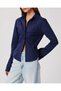 Sleeve Slit Detailed Shirt - Navy Blue
