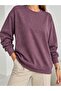 Basic Model Silvery Casual Sweatshirt
