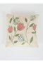 1-Piece Embroidered Square Cushion Cover 18x18inches, Cotton - 3