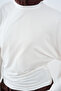 Women's Crew Neck Bat Sleeve T-Shirt Ecru - 5