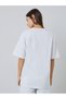 Grey Printed Oversized T-Shirt - 5
