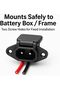 2-Pin Panel Mount Charging Port for Electric Scooter & E-Bike Battery Packs, DC Charging Socket with Red/Black Wires, Dust-Proof Cap, Universal Replacement Connector - 4
