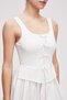 Ruched Short Strap Dress - 5