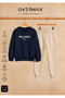 Milano Printed Children's Hoodless Sweatshirt Tracksuit Set – Ages 3-12
