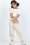 Girls Wide Leg Side-Button Pants - 3