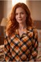 Women's Report Milan Patterned Long Sleeve Shirt Collar Front Buttoned Bottom Top Pajama Set - 3