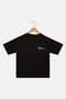 Kids Boy Short Sleeve Brand Logo T-shirt, Black - 2