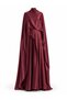 Silk Dress with Cape Detail