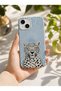 iPhone 15 Plus Compatible Launch Silicone Fast Cheetah Themed Shock Absorbing Case Blue