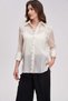Plain 3/4 Sleeve Blouse - 6