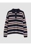 Sparkling Choices by Shining Store Women's Triko Sweater with Devrik Roba Collar and Stripes - 6