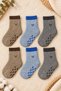 6 Pairs of Non-Slip Abs Winter Thick Towel Socks for Boys & Children