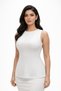 Plain Sleeveless Formal Blouse