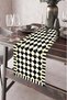 40X140Cm Woven Stain-Resistant Printed Thai Feather Fabric Tablecloth Decorative Runner Washable