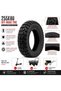 255x80 Off-Road Electric Scooter Replacement Wheel, Heavy Duty Pneumatic Tire with Deep Tread, High-Traction Rubber for E-Bikes, Utility Carts & Wheelbarrows - 4