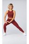 Women's High Waist Long Leggings and Sleeveless Crop Top Two Piece Sportswear Set - 2